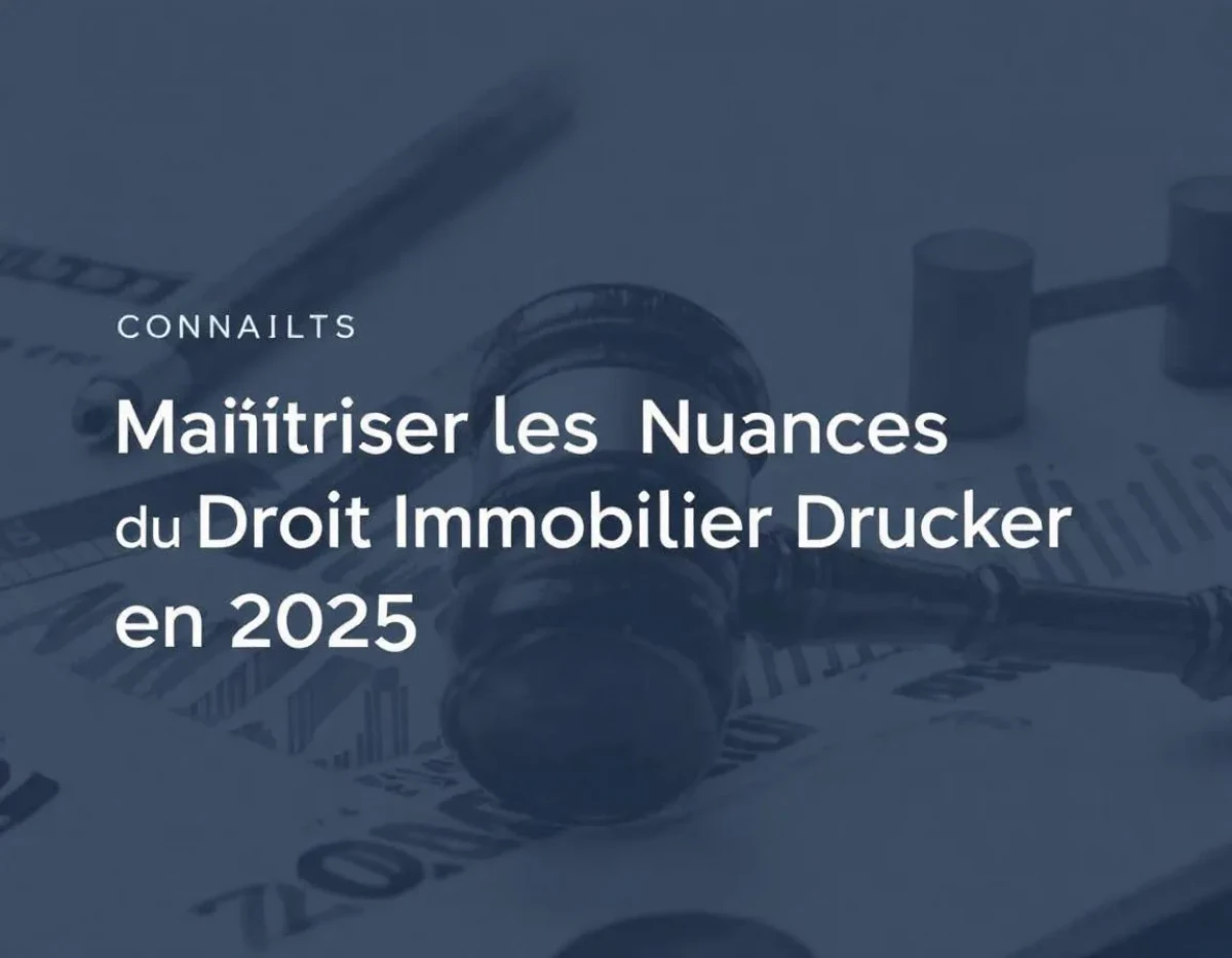 Maîtriser les Nuances du Droit Immobilier en 2025 : Conseils et Responsabilités Essentiels à Connaître