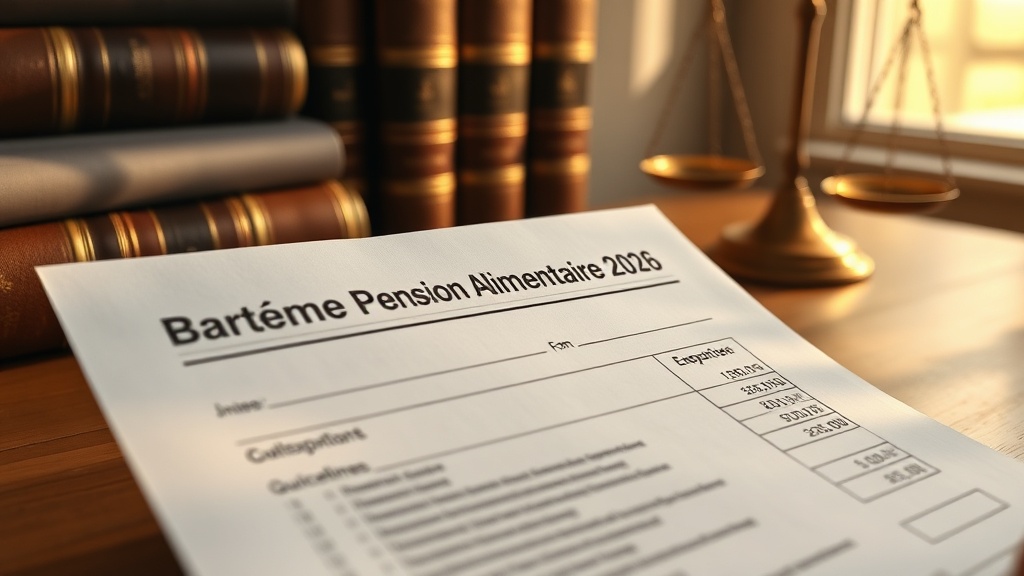 Pourquoi le barème pension alimentaire est-il si important en 2026