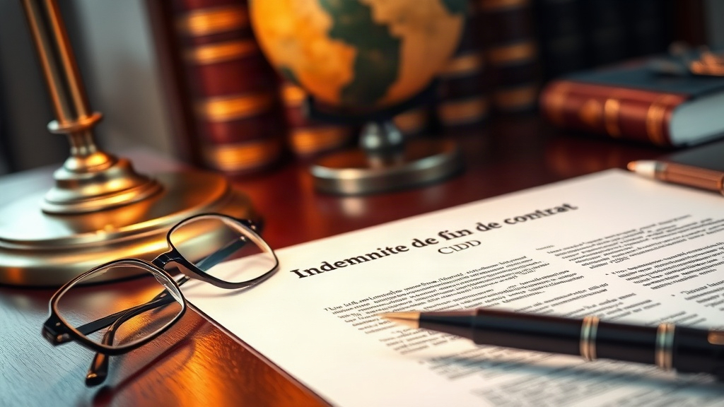 Indemnité fin de contrat cdd calcul aspects juridiques à connaître